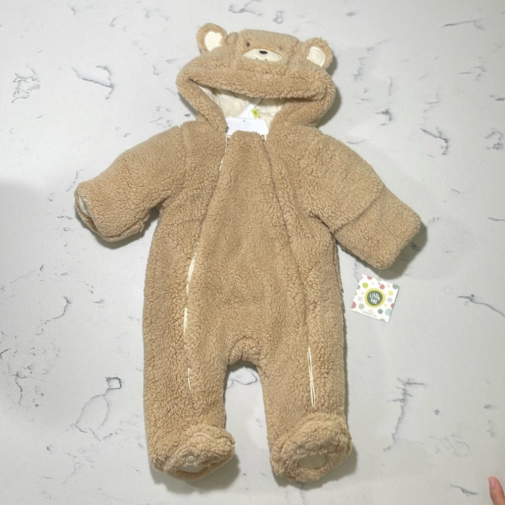 Fuzzy Bear Pram by Little Me 3-6m NWT